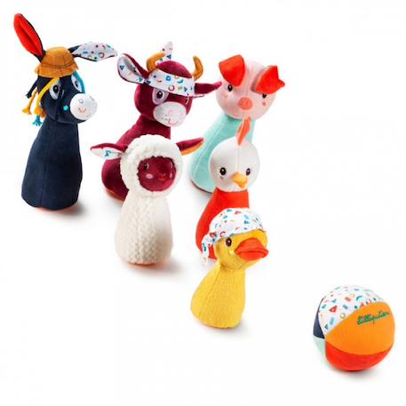 Jeu de quilles - ferme Beige 1 - vertbaudet enfant 