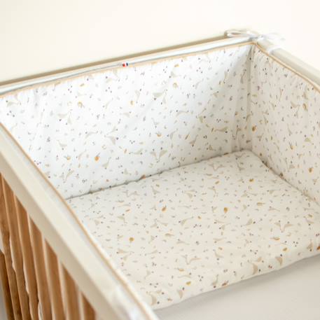 Tour de lit universel en gaze de coton sidonia Sidonia, beige, écru, blanc 2 - vertbaudet enfant 