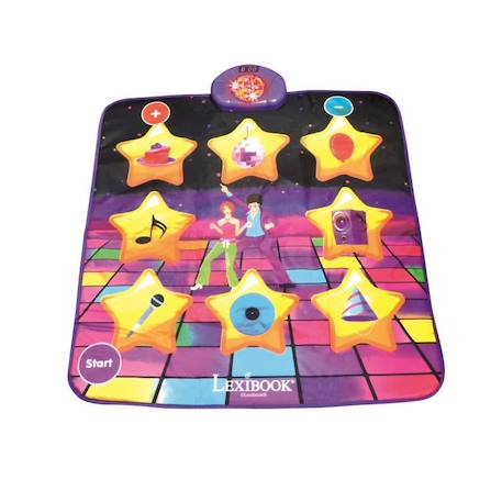 Tapis de danse électronique bluetooth et lumineux - Enceinte intégrée, touches Lumineuses Violet 1 - vertbaudet enfant 