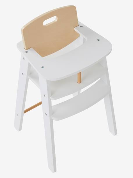 Chaise haute poupon en bois FSC® Blanc 6 - vertbaudet enfant 