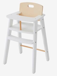Chaise haute poupon en bois FSC®  - vertbaudet enfant