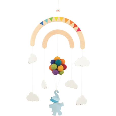 Mobile voyage de l'éléphant Beige 1 - vertbaudet enfant 