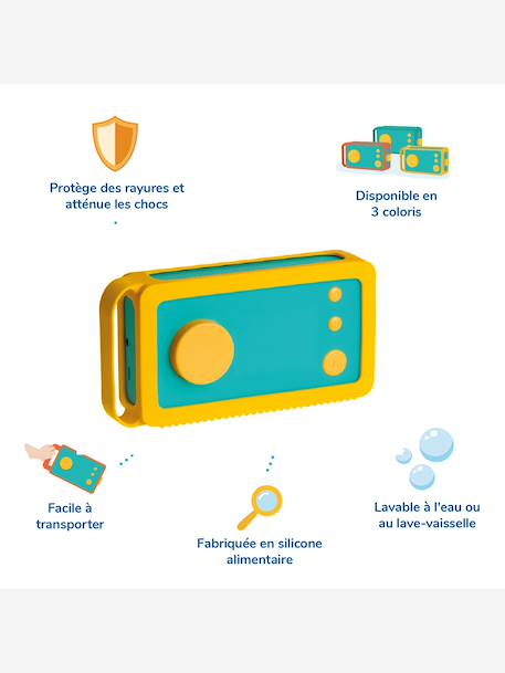 Odile - Coque de protection - Ma Fabrique à Histoires - jaune+vert 3 - vertbaudet enfant 