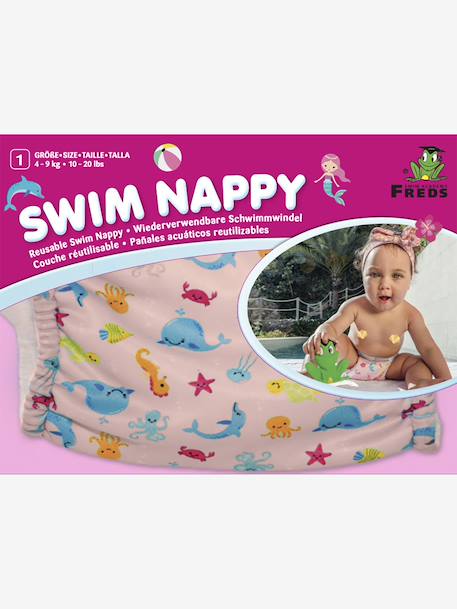 Maillot de bain couche FREDS SWIM ACADEMY rose nude 1 - vertbaudet enfant 