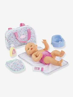 Jouet-Coffret accessoires à langer fleuri -