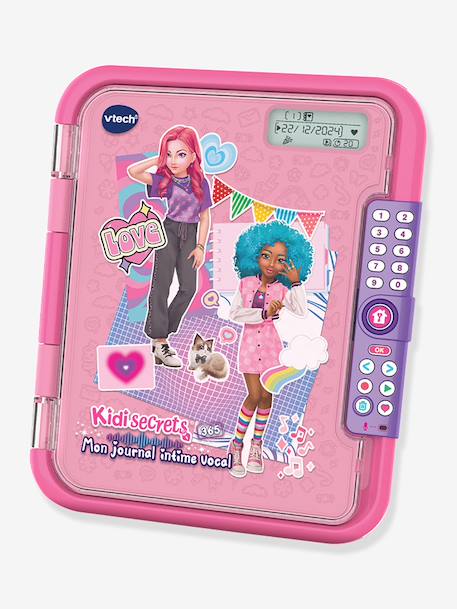 KidiSecrets 365 - Mon journal intime vocal - 5 - 12 ans rose 1 - vertbaudet enfant 