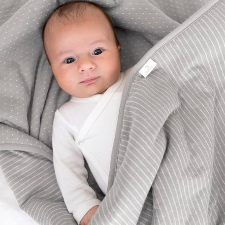 Couverture hiver - tog 3 cocon moelleux Stripe shadow 3 - vertbaudet enfant 