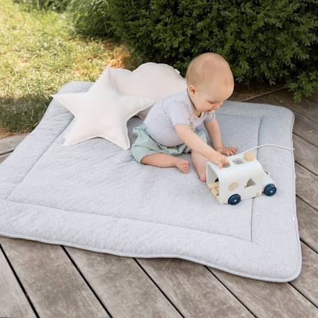 Tapis de parc et jeu - pady quilted jersey Mix grey 4 - vertbaudet enfant 