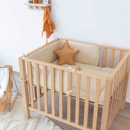 Tour de lit et parc - jersey matelassé Beige+Cream+Lunar+Mix grey 9 - vertbaudet enfant 