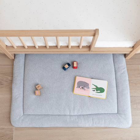 Tapis de parc - coton bio moelleux Lunar+Mix grey 8 - vertbaudet enfant 