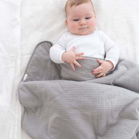 Couverture hiver - tog 3 cocon moelleux Stripe shadow 5 - vertbaudet enfant 