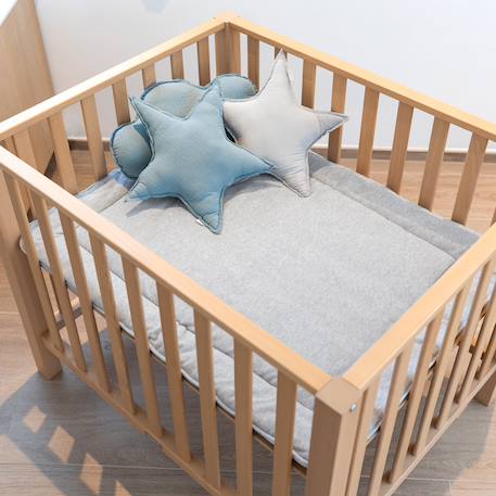 Tapis de parc - coton bio moelleux Lunar+Mix grey 9 - vertbaudet enfant 