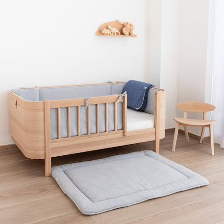 Tour de parc réversible - coton bio naturel Mix grey 2 - vertbaudet enfant 