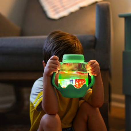 Bouteille sensorielle lumineuse Jaune+Vert 10 - vertbaudet enfant 