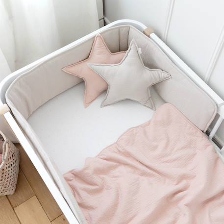 Tour de lit et parc - jersey texturé doux Bambi+Pudding+Sand 13 - vertbaudet enfant 
