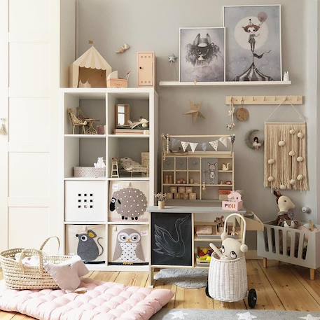Cube de rangement souris Gris 2 - vertbaudet enfant 