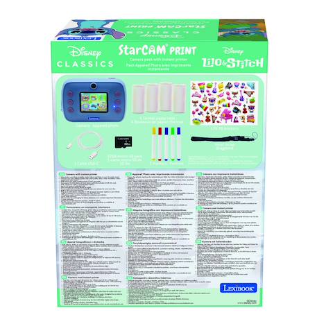Starcam print appareil photo numérique hd avec imprimante instantanée stitch MULTICOLORE 5 - vertbaudet enfant 