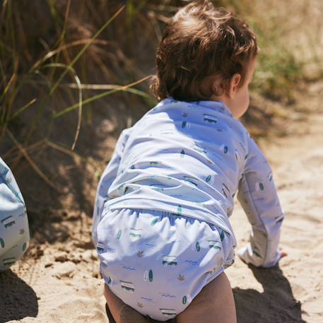 Maillot de bain couche Vert, bleu, blanc 4 - vertbaudet enfant 