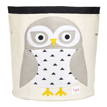 Sac à jouets chouette Gris 1 - vertbaudet enfant 