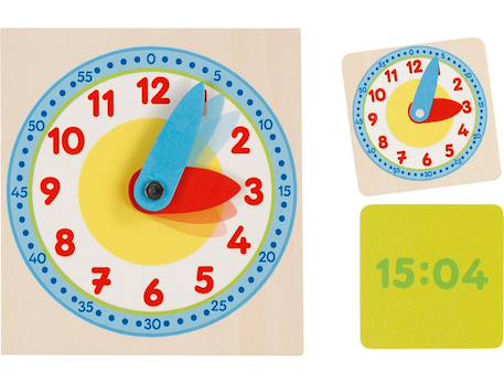 Apprendre à lire l'heure Beige 2 - vertbaudet enfant 