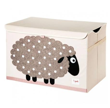 Coffre à jouets mouton Gris 1 - vertbaudet enfant 