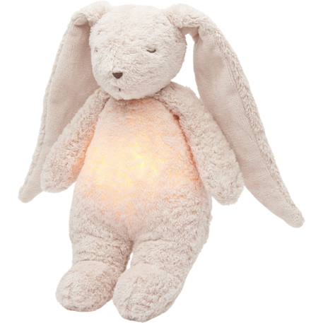 Peluche veilleuse lapin nature bio avec sons & lumières rose 2.0 Rose 2 - vertbaudet enfant 