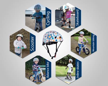 Casque enfant stars medium Blanc 3 - vertbaudet enfant 