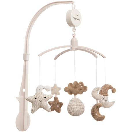 Mobile musical animaux vert d'eau Beige+Beige, marron, noir+Beige, rose, noir+Beige, vert d'eau+Vert d'eau 3 - vertbaudet enfant 