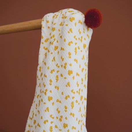 Cape de bain honey moon (75 x 75 cm) Blanc, jaune, rouge+Blanc, rouge 3 - vertbaudet enfant 