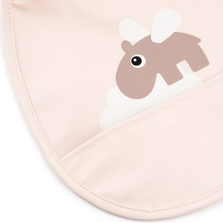 Bavoir petit lot de 2 happy clouds rose Rose, blanc+Vert, blanc 4 - vertbaudet enfant 