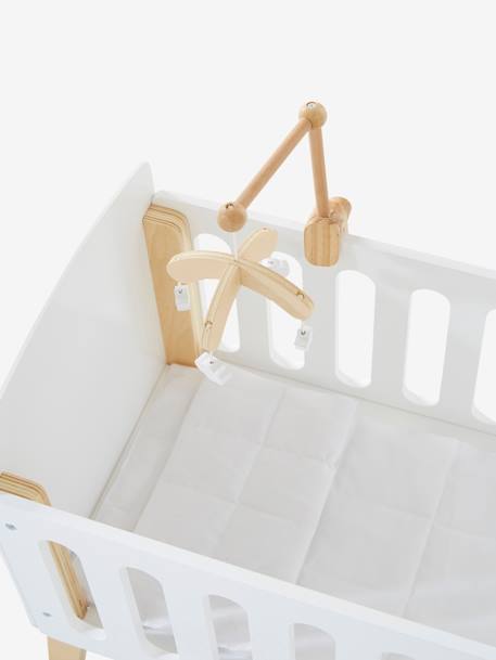 Mobile pour lit poupon en bois FSC® blanc 4 - vertbaudet enfant 