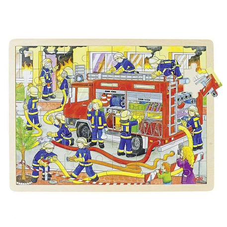 Puzzle brigade de pompiers Beige 1 - vertbaudet enfant 