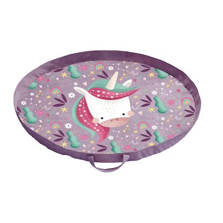 Sac pour tapis de jeu sparkly la licorne Violet 1 - vertbaudet enfant 