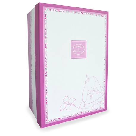 Doudou attache-sucette cerise le lapin Rose 4 - vertbaudet enfant 