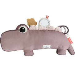 Jouet-Premier âge-Peluche d'activités vibrante croco rose
