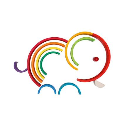 Jeu de construction arc-en-ciel Rouge 6 - vertbaudet enfant 