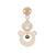 Hochet en bois avec clip ours Beige 2 - vertbaudet enfant 