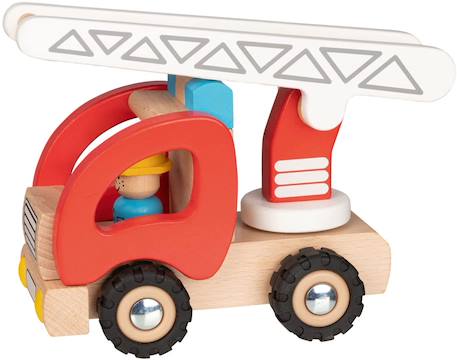 Camion de pompiers avec échelle Rouge 1 - vertbaudet enfant 