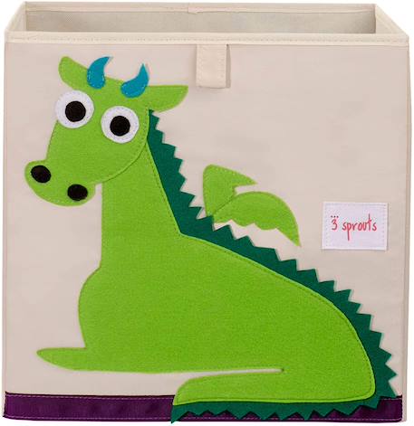 Cube de rangement dragon Vert 1 - vertbaudet enfant 