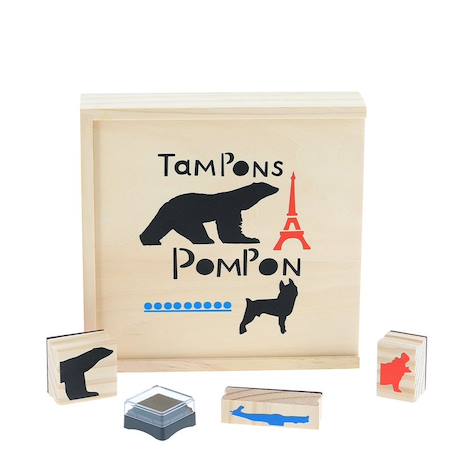 Coffret tampons pompon Beige 4 - vertbaudet enfant 