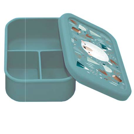 Boîte à lunch en silicone munchy l'ours Bleu 1 - vertbaudet enfant 