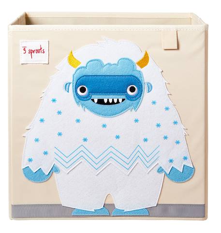 Cube de rangement yéti Blanc 1 - vertbaudet enfant 