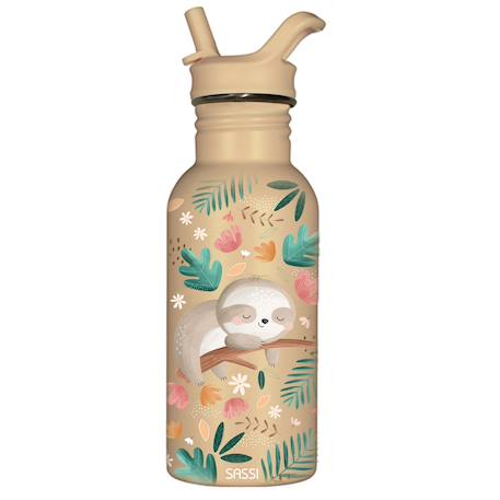 Bouteille en inox gnawy le paresseux 500 ml Beige 1 - vertbaudet enfant 