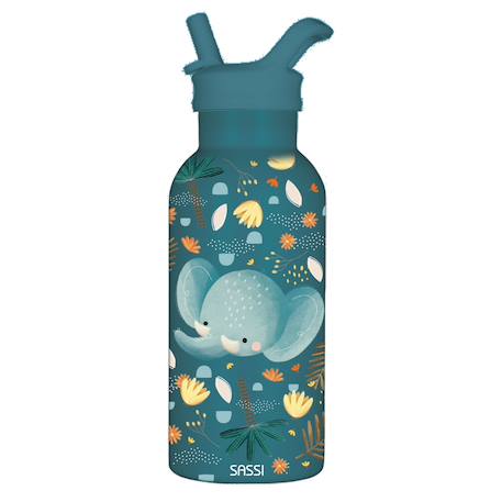 Bouteille isotherme chewy l'éléphant 350 ml Bleu 2 - vertbaudet enfant 
