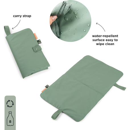 Tapis à langer pliable vert Vert 4 - vertbaudet enfant 