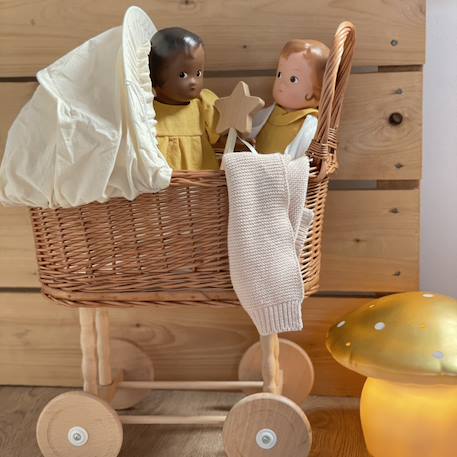 Landau en osier écru Marron 2 - vertbaudet enfant 