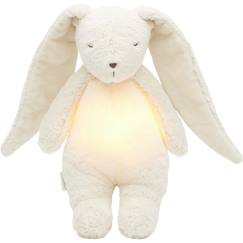 Peluche veilleuse lapin nature bio blanc polaire 2.0  - vertbaudet enfant