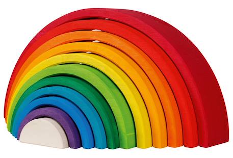Jeu de construction arc-en-ciel Rouge 1 - vertbaudet enfant 