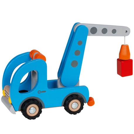 Camion grue avec remorque Bleu 3 - vertbaudet enfant 