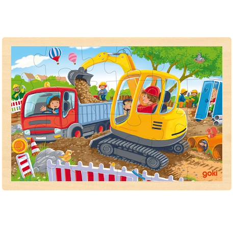 Puzzle pelleteuse 24 pcs Beige 2 - vertbaudet enfant 